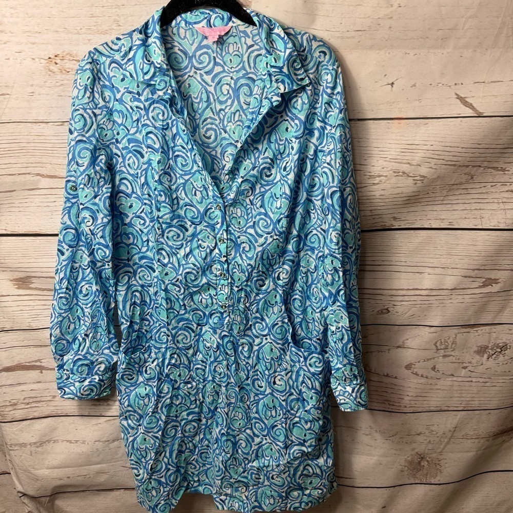 Lilly Pulitzer 87814 sanibel tunic dress Medium - Picture 2 of 8